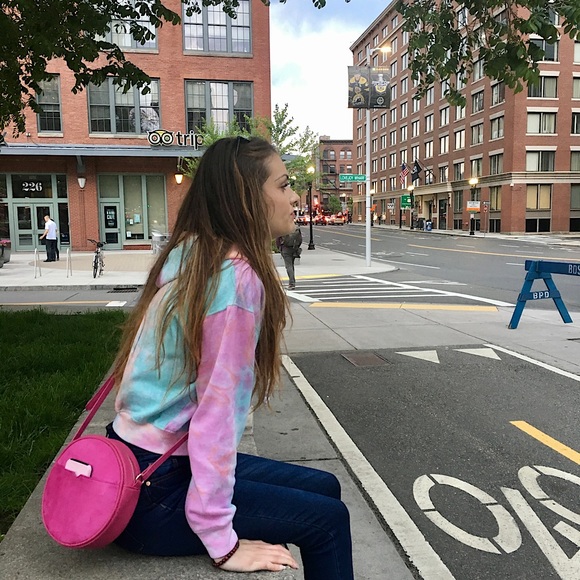 Exist Cropped Pullover Hoodie Tie-Dye - Picture 7 of 7